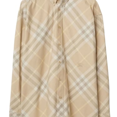 Burberry Men Check Cotton Shirt