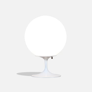 Bill Curry "Stemlite" White Tulip Table Lamp for Design Line