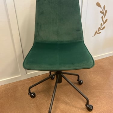 New Greenwich Green Velvet Task Chair from All Modern