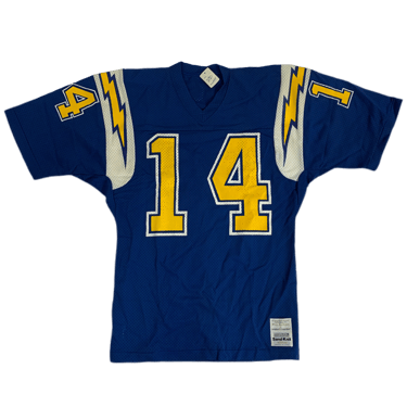 Vintage San Diego Chargers "Sand-Knit" #14 Pro Cut Football Jersey