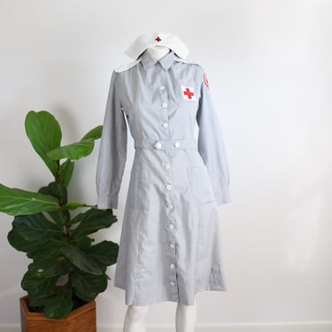 1950s American Red Cross Volunteer Nurse Uniform - S/M 