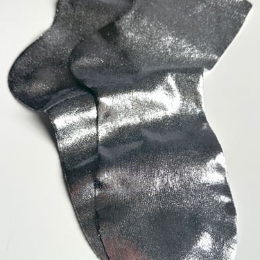 Maria La Rosa Laminated One Sock - Silver on Garmentory