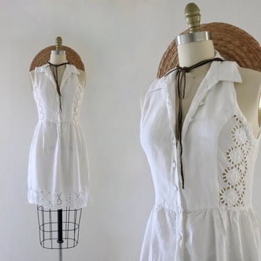 blanco cutwork dress - xs 