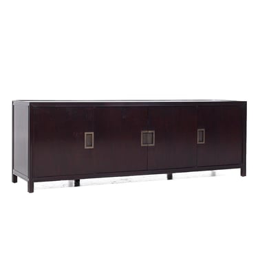 Baker Furniture Mahogany and Bronze Credenza 