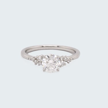 Finley 0.91ct Round White Gold Diamond Engagement Ring