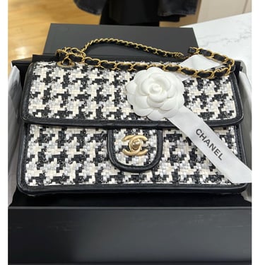 Chanel 2023 Leather Tweed Bag