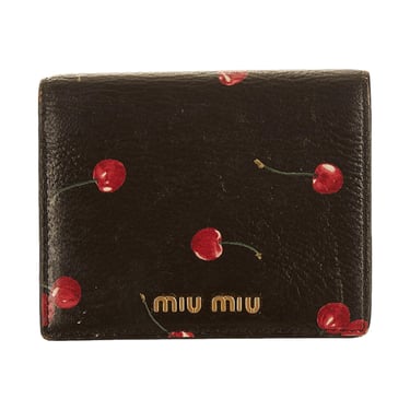 Miu Miu Black Cherry Wallet