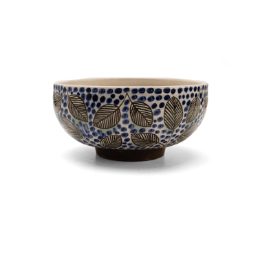 Kiliim | Blue Dots Ceramic Bowl
