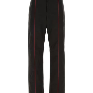 Salvatore Ferragamo Men Black Polyester Blend Pant