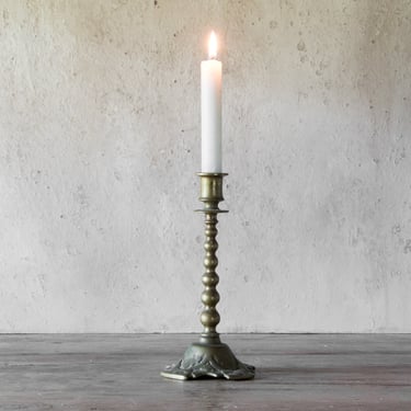 Antique Brass Candle Holder, Solid Brass Candlestick, Victorian Candle Holder 