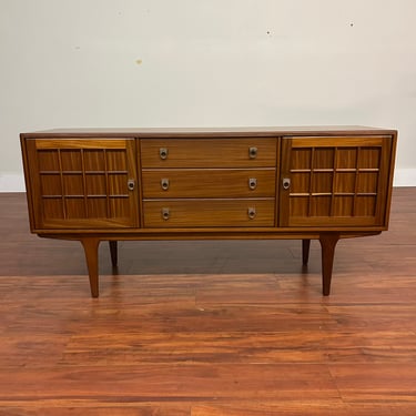 A. Younger Ltd. Lattice Doors Small Teak Sideboard