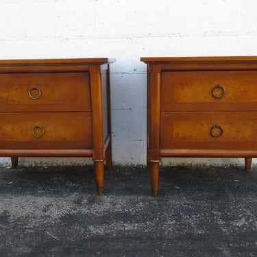 American of Martinsville Mid Century Large Nightstands a Pair 2933