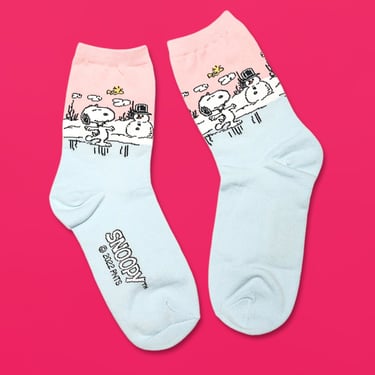 Peanuts Holiday Crew Socks - Snoopy in Winterland