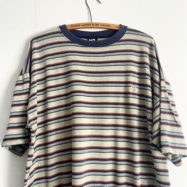 Vintage 90s Y2k Striped Single Stitched shirt No Fear Size XL 