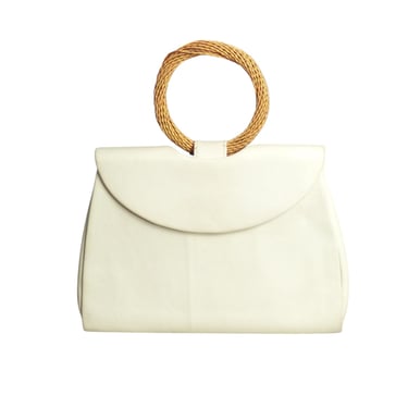 1960s Ivory Leather Purse