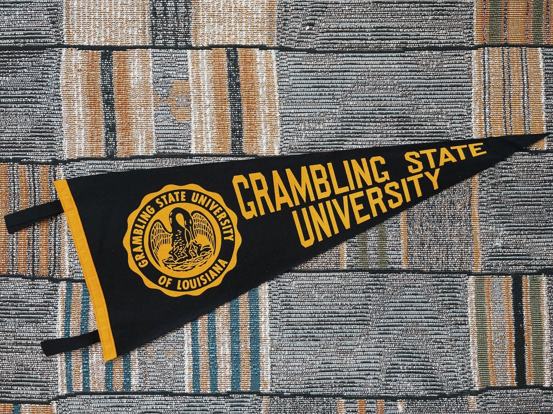 Vintage Rare Grambling State University HBCU Pennant (1970's