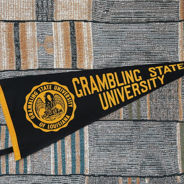 Vintage Rare Grambling State University HBCU Pennant (1970's)
