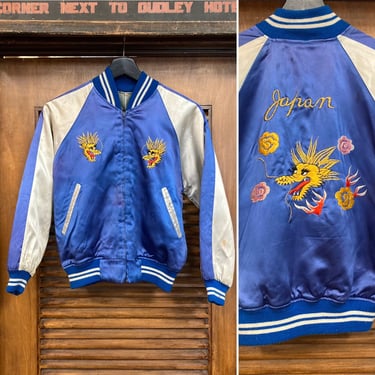 Vintage 1960’s/70’s Japan Tour Souvenir Dragon Bomber Jacket, Vintage Military Jacket, Vintage Bomber, Vintage Clothing 