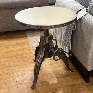 West Elm Industrial Crank Side Table