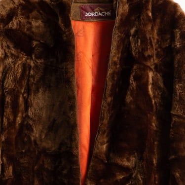 AMERICAN RAG VINTAGE Jordache Faux Fur Hooded Coat