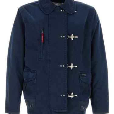 Fay Men Navy Blue Twill Jacket