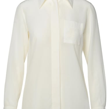 Lanvin White Silk Shirt Woman