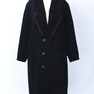 Marithe François Girbaud Wool Layered Lapel Coat