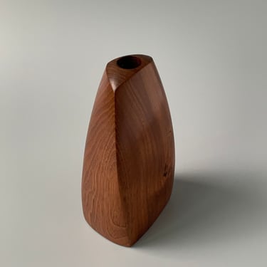 Emil Milan-style Wooden Vase for Dried Arrangements OR Pen Holder 
