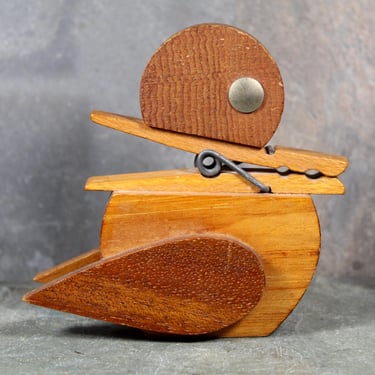 For DUCK LOVERS! Super Cute & Functional Vintage MCM Duck Desk Accessory | Clothespin Mouth | Mid-Century Memo Holder | Bixley Shop 