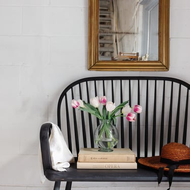 vintage craftsman Windsor bench