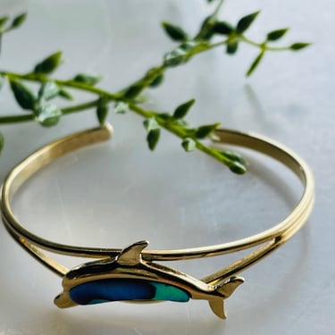 Gold Toned Dolphin Bracelet