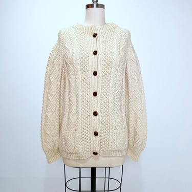 Hand Knit Vintage Cardigan from Ireland
