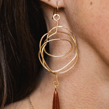 Aris Dangle Earrings in 14k Gold Fill &amp; Brass