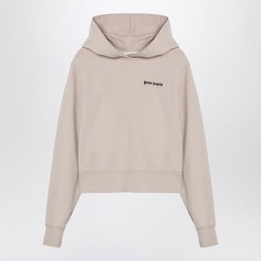 Palm Angels Logo Hoodie Light Beige Women