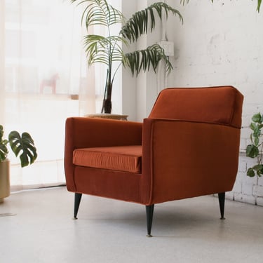 Rust Orange Armchair