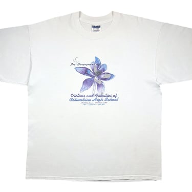 Vintage 1999 Columbine High School Victims and Families Memorial Graphic T-Shirt Size XL 