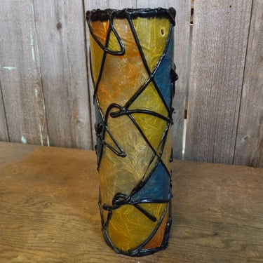 Faux Stained Glass Shade, 4.375 x 13.25