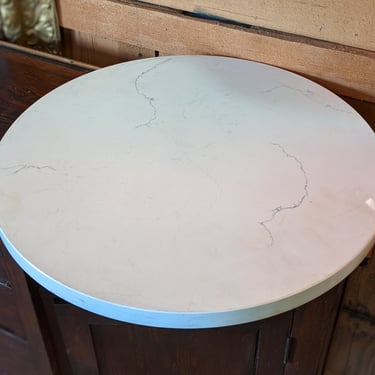 Marble Look Composite Table Top 1.125 x 24