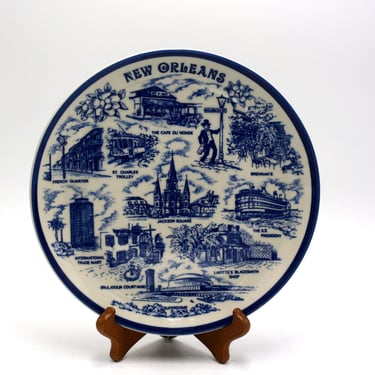 vintage New Orleans souvenir plate made in Japan 
