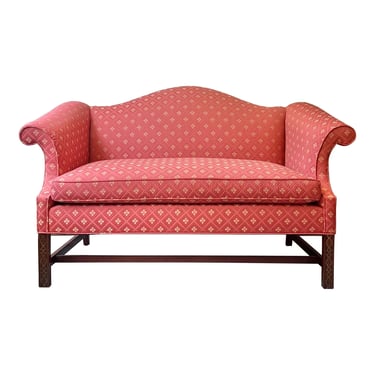 Chippendale Style Camelback Loveseat 