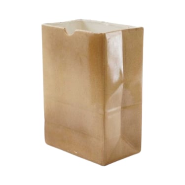 Ceramic Paper Bag Vase 