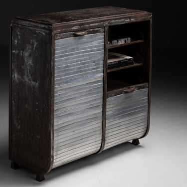 Industrial Cabinet with Roll Up Doors