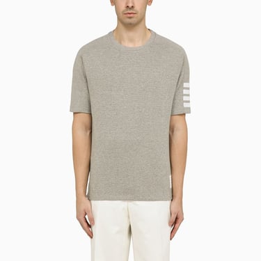 Thom Browne 4-Bar T-Shirt Light-Grey Men