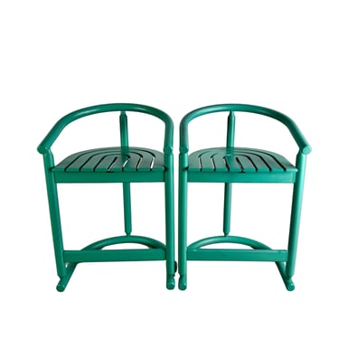 Set of 2 Manufaktur Allmilmö stools Josef Hoffmann bar stools chair 