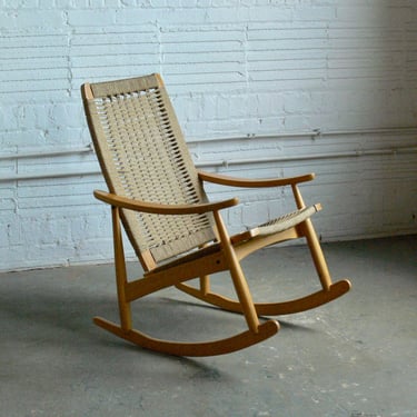Vintage Hans Wegner Inspired Rocking Chair 