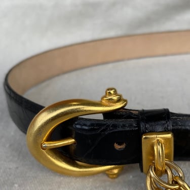 chain and leather belt