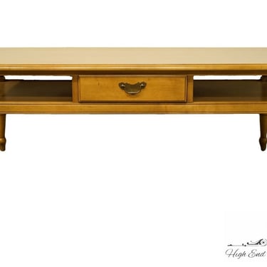 DREXEL FURNITURE Litchfield Maple Colonial Early American 48" Tiered Accent Coffee Table 688-210-3 