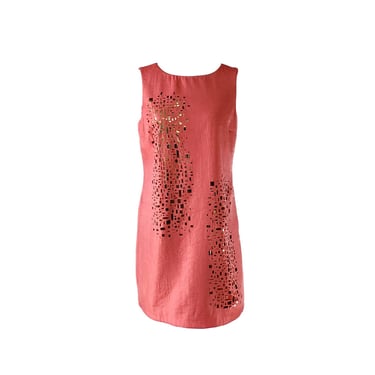 Alexia Admor New York White Label - Pink/Coral & Gold Cocktail Party Dress Medium 
