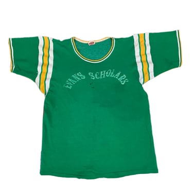 Rare Vintage 50's Evan’s Scholar Golf Green Durene Shirt Jersey Chick Evans
