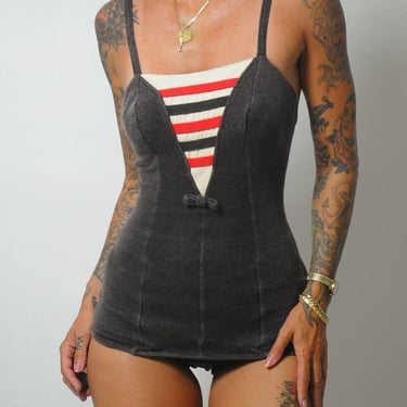 1940's Knit One Piece Swim